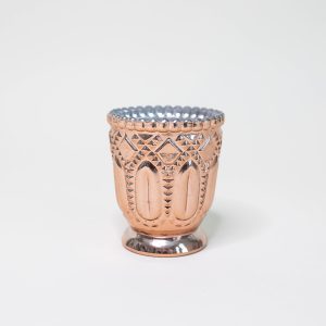 Tealight Candle Holder - Metallic Rose Gold