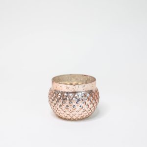 Tealight Candle Holder - Blush Bubbled
