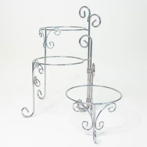 Silver Three Tiered Plate Holder