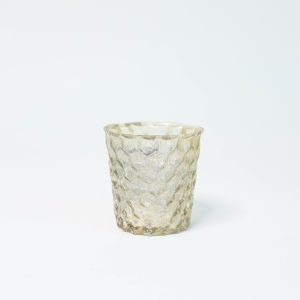 Tealight Candle Holder - Light Gold Honeycomb