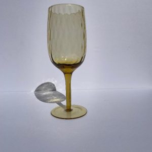 Amber Yellow Wine Glasses
