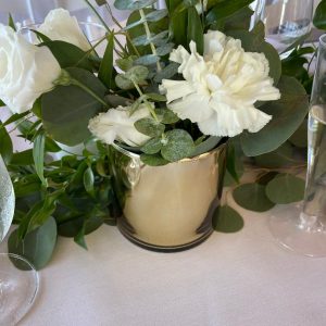 Vase - 4" Gold Glass